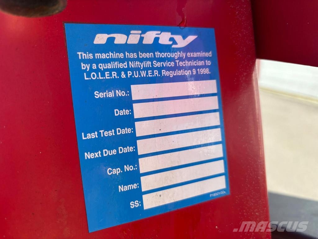 Niftylift TD 120 TDAC + Trailer Knikarmhoogwerkers