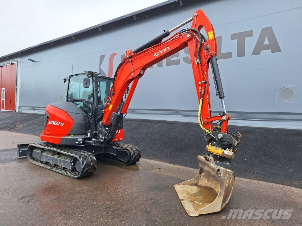 Kubota KX060-5 PYÖRITTÄJÄ, RASVARI YM. حفارات صغيرة أقل من 7 طن (حفارات صغيرة)