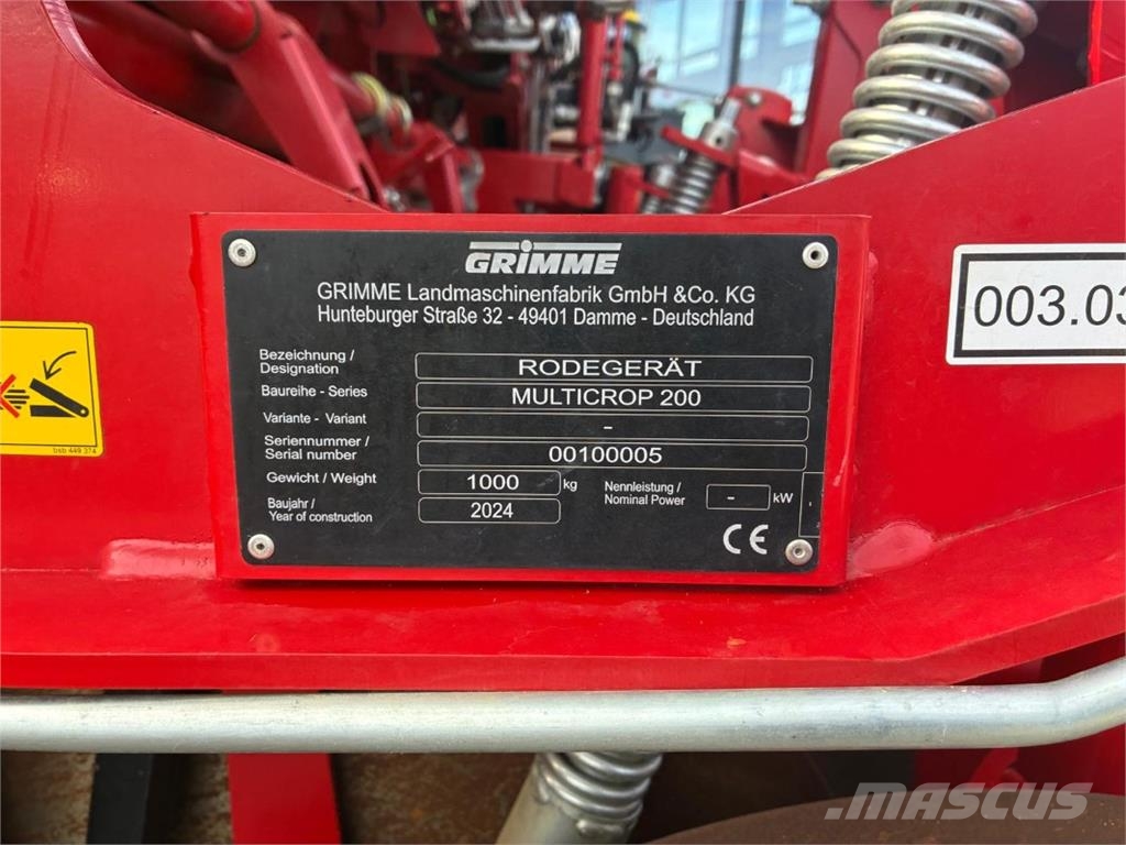Grimme Evo 280 球根收穫機