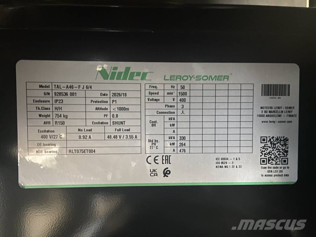 Perkins 1706A-E93TAG1 - 330 kVA Generator - DPX-19811 Γεννήτριες ντίζελ