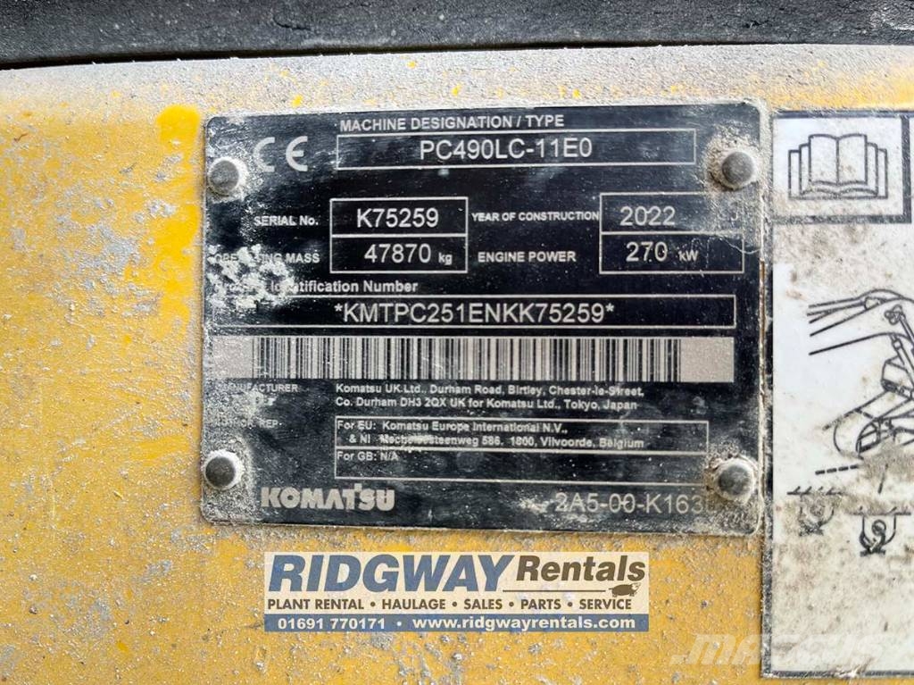 Komatsu PC 490 LC-11 Telakaivukoneet