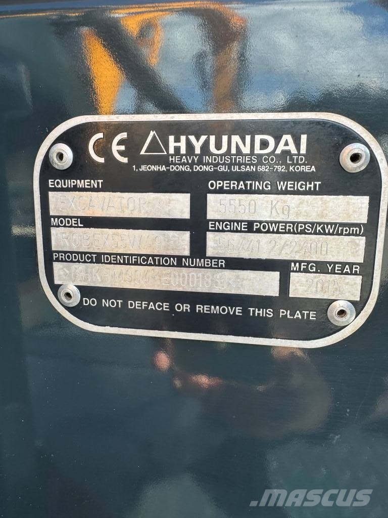 Hyundai 55W-9 ENGCON Bageri točkaši