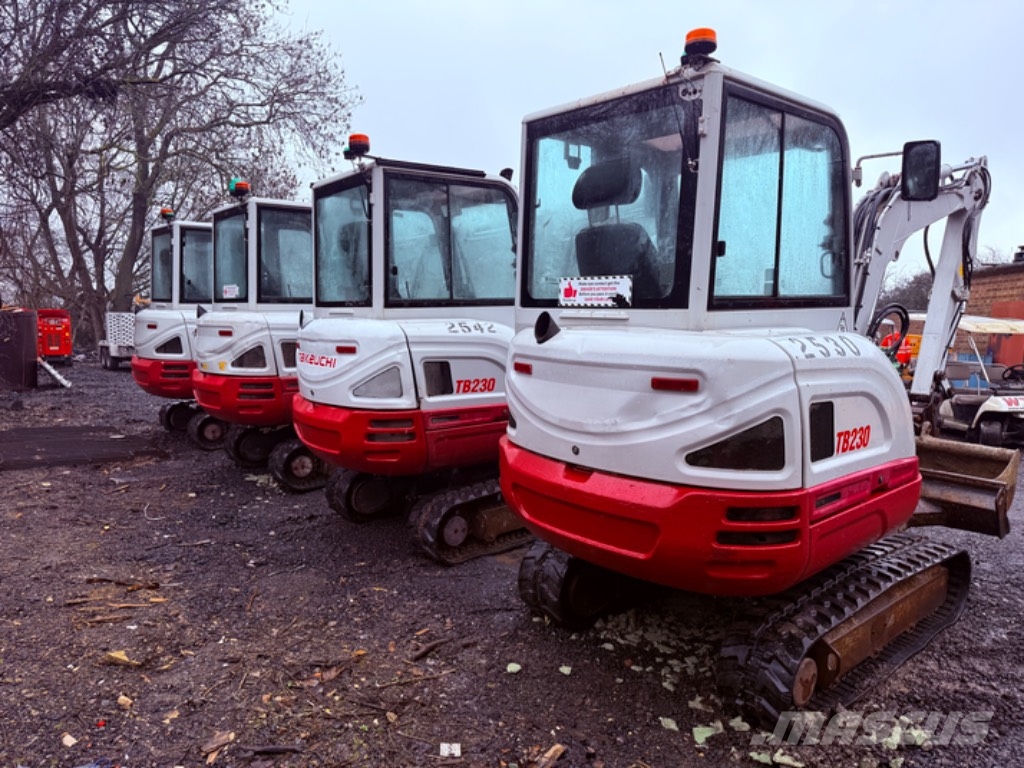Takeuchi TB 230 Mini ekskavatörler, 7 tona dek