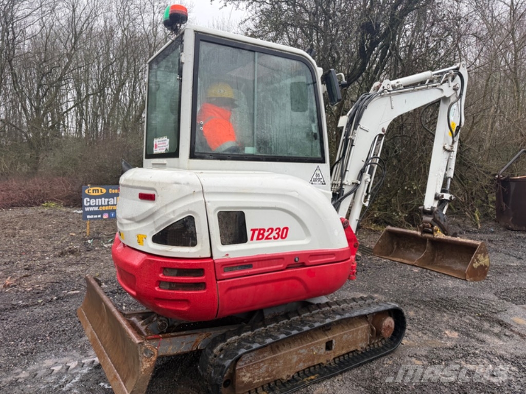 Takeuchi TB 230 Mini ekskavatörler, 7 tona dek