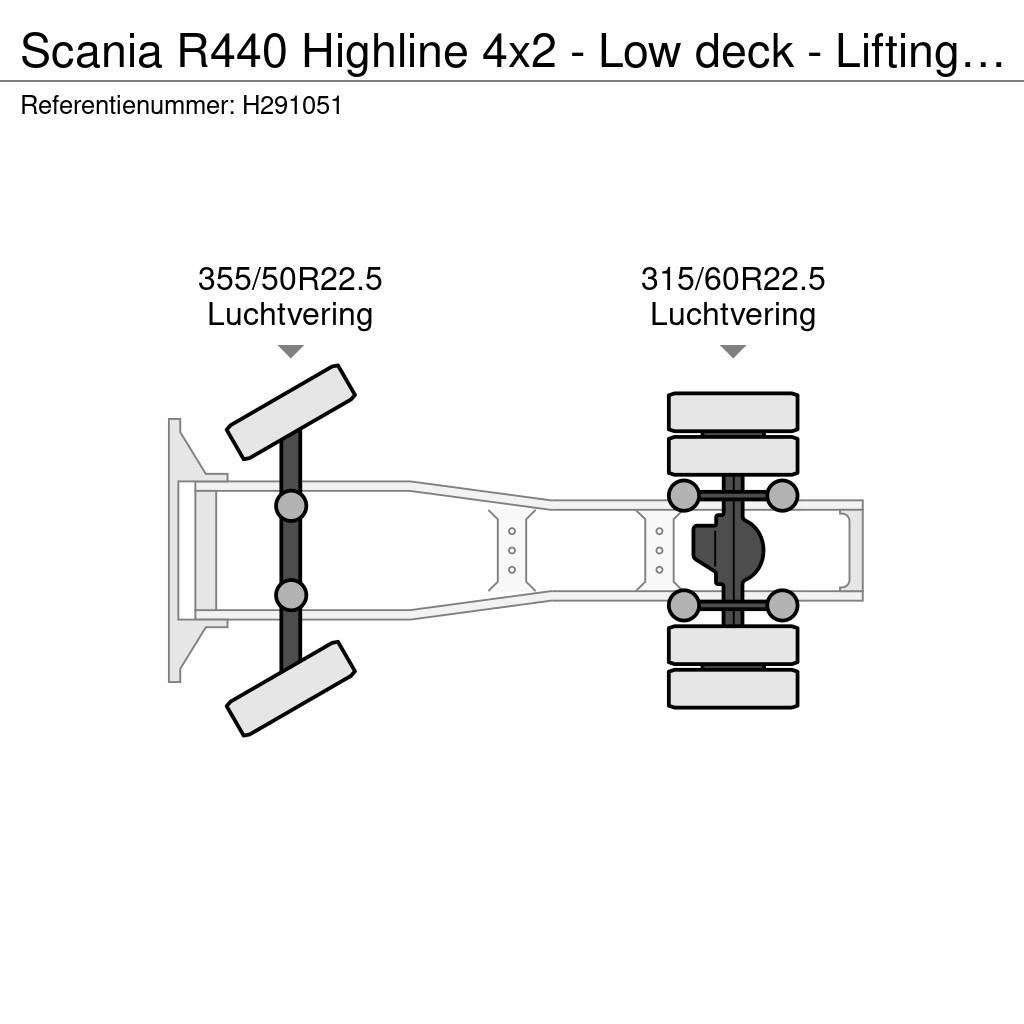 Scania R440 Highline 4x2 - Low deck - Lifting 5th wheel - Traktorske jedinice