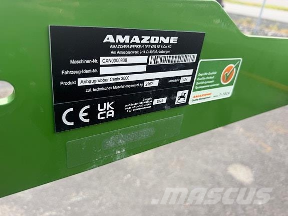 Amazone Cenio 3000 Ďalšie stroje na spracovanie pôdy a príslušenstvo