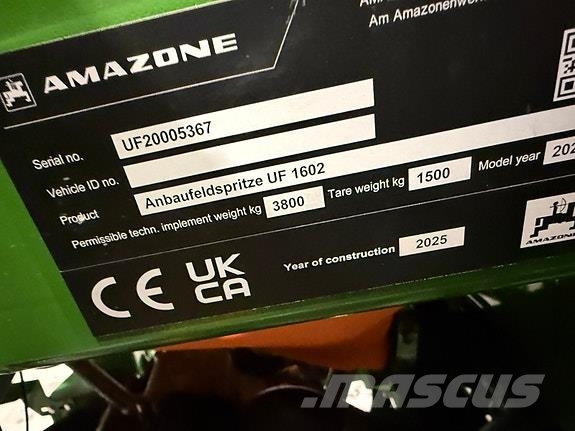 Amazone UF1602 Αυτοκινούμενα ψεκαστικά
