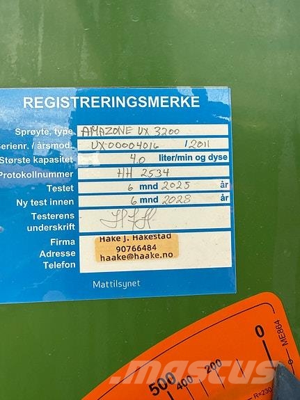Amazone UX3200 special Pulverizatoare autopropulsate