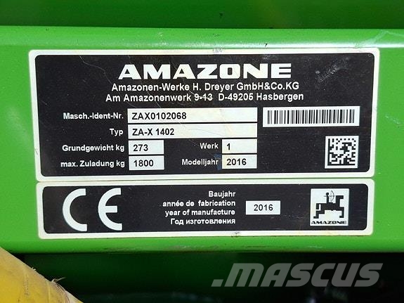 Amazone ZA-X 1402 Spargiletame