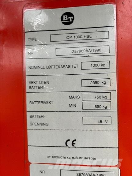 BT 1T Plukktruck Bouw - Overige