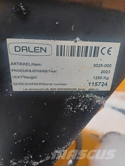 Dalen 3025 Lâminas de neve e arados