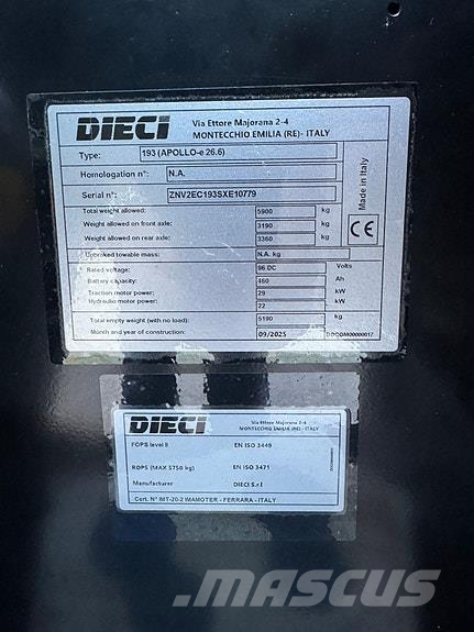 Dieci Apollo E Full elektrisk!! PÅ LAGER! Otros