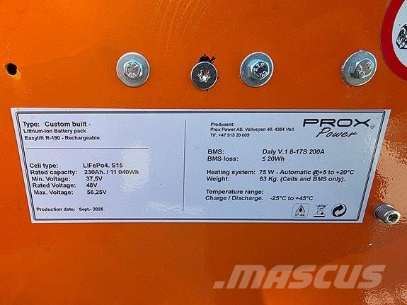 EasyLift R190 lavt timetall Будтехніка - Інші