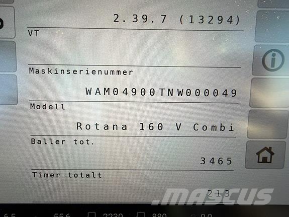 Fendt Rotana 160V Prese/balirke za rolo bale