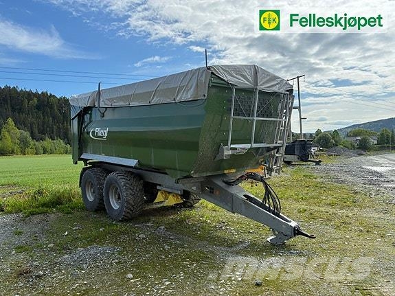 Fliegl TMK190N Traktorhenger 27m3, meget hel og pen! All purpose trailer