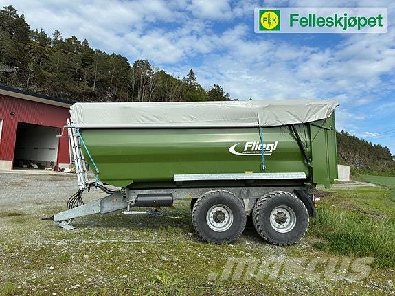 Fliegl TMK190N Traktorhenger 27m3, meget hel og pen! All purpose trailer