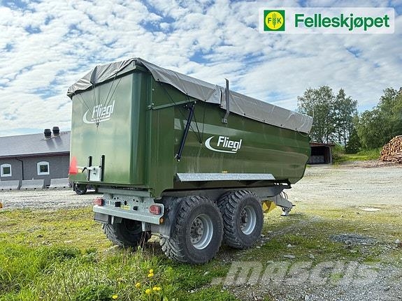 Fliegl TMK190N Traktorhenger 27m3, meget hel og pen! All purpose trailer