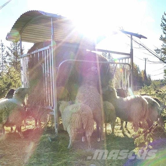 Fôrhekk med tak for sauer Ostali stroji in oprema za živino