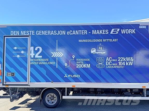 Fuso e-Canter 7C18 L-Bat Elektrisk 15 paller med 1975k Φορτηγά Κόφα