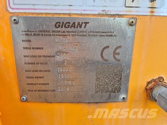 GiANT ML160 Maskinhenger Remorque multi-usage