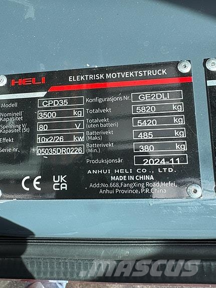 Heli 3,5T Li-ion Muut koneet