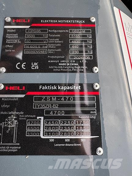 Heli CPD35-GB2Li-M Anlegg - Annet
