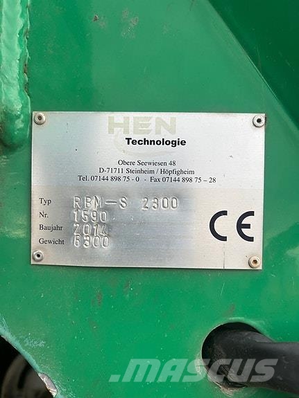 Hen Technologie RBM-S 2300 Outras máquinas de lavoura e acessórios