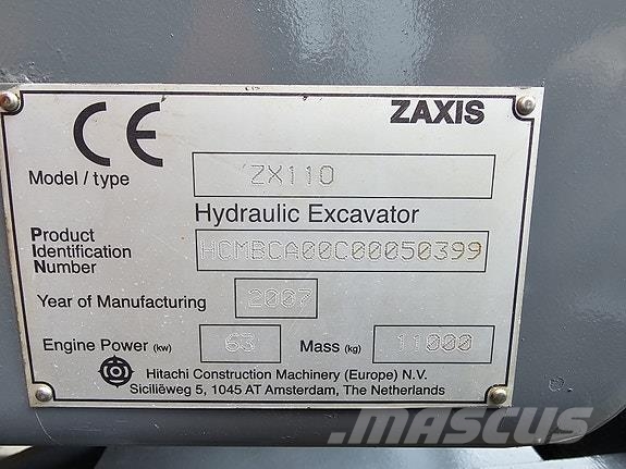 Hitachi 110 Muut koneet