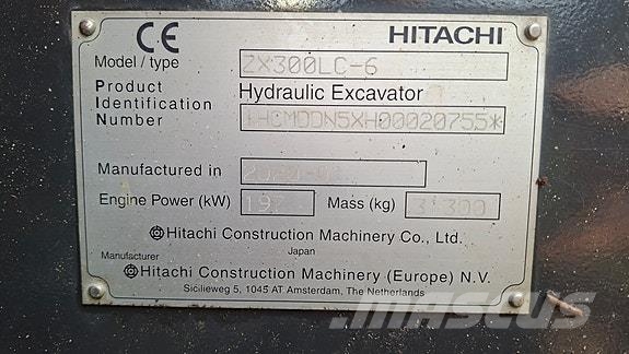 Hitachi ZX300LC-6 Kun 3850 timer med GPS Sonstige Baumaschinen