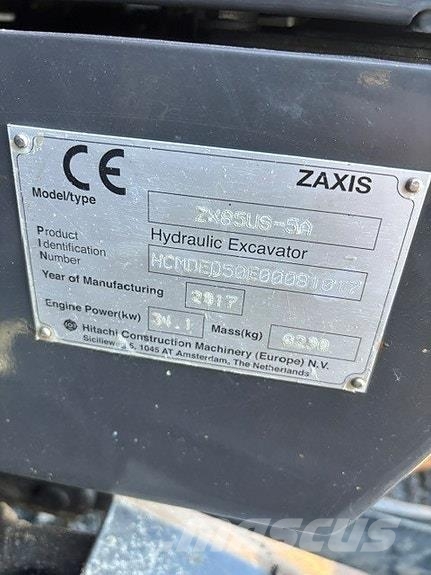 Hitachi ZX85US-5A Maszyny budowlane - Inne