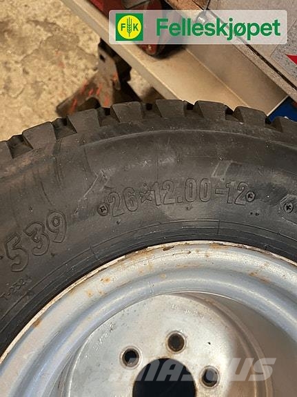 Hjul par: Trelleborg 26/50X12 Trelleborg grå 9.50J Ελαστικά και ζάντες