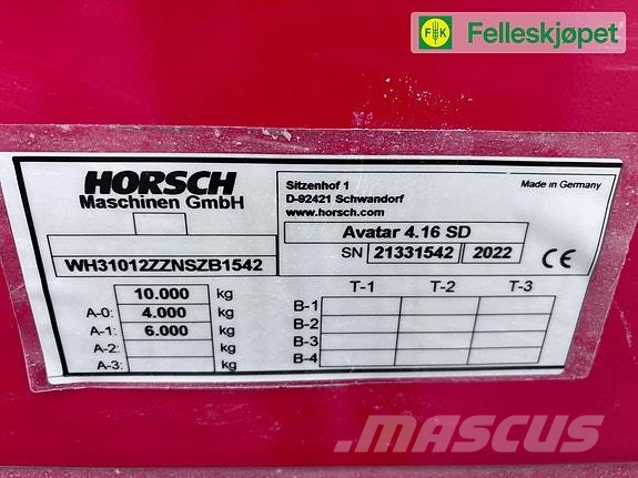Horsch Avatar 4,16SD مثاقيب