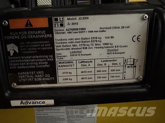 Hyster J3,0XN 66042 Other