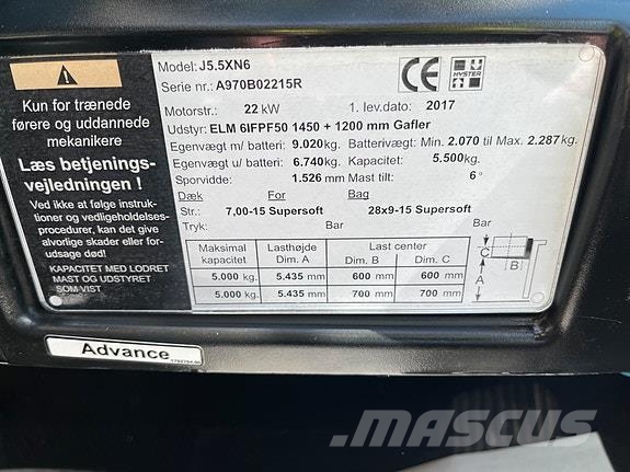 Hyster J5,5 XN6 FLK 67181 Nytt Batteri 2025 Sonstige Baumaschinen