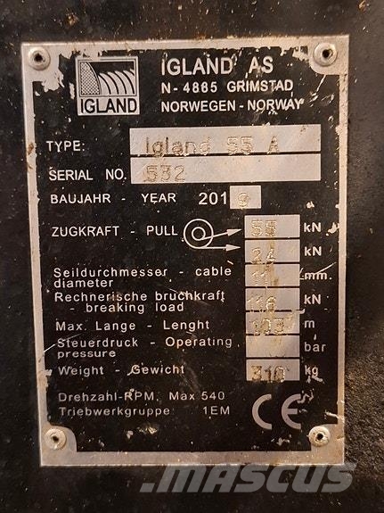 Igland 55A Tømmervinsj Foresterie - Autres