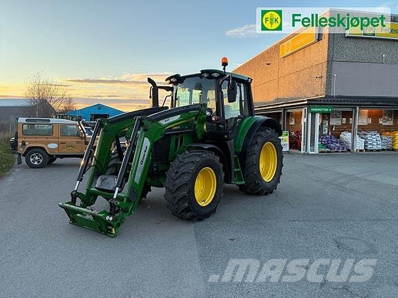 John Deere 6100M kun 1040 timer, Ålø laster الجرارات