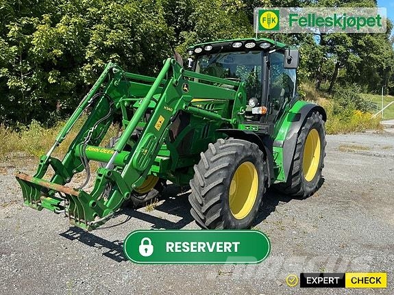 John Deere 6115R 40 km الجرارات