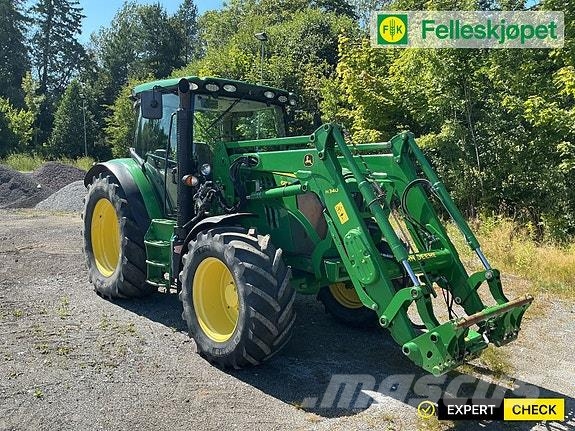 John Deere 6115R 40 km الجرارات