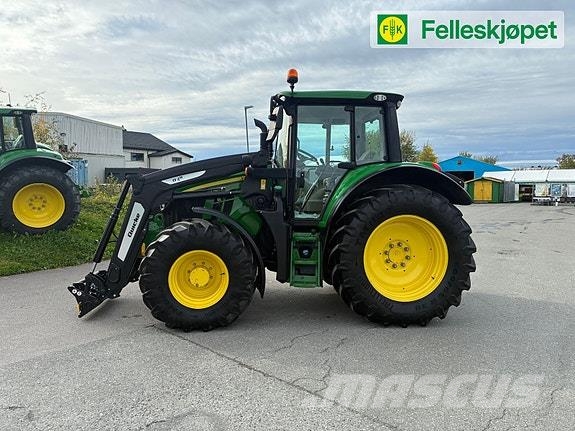 John Deere 6120M Autopower, fronthyd,front pto, Ålø Laster Tractoare