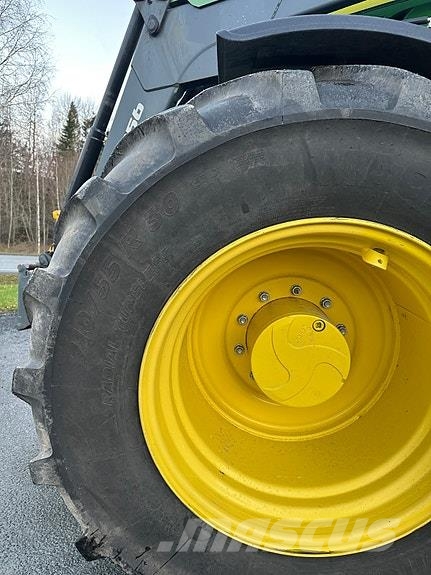 John Deere 6155R Fronthyd/Laster/GPS/900 og 710 hjul Opony, koła i felgi