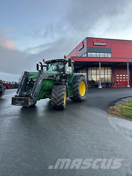 John Deere 6155R Fronthyd/Laster/GPS/900 og 710 hjul Opony, koła i felgi