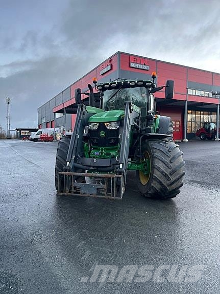 John Deere 6155R Fronthyd/Laster/GPS/900 og 710 hjul Opony, koła i felgi