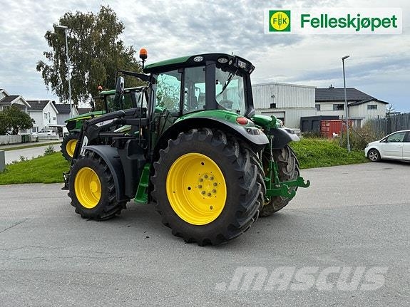 John Deere 6M125 50 km/t autopower, ålø laster, kun 430 timer 曳引機