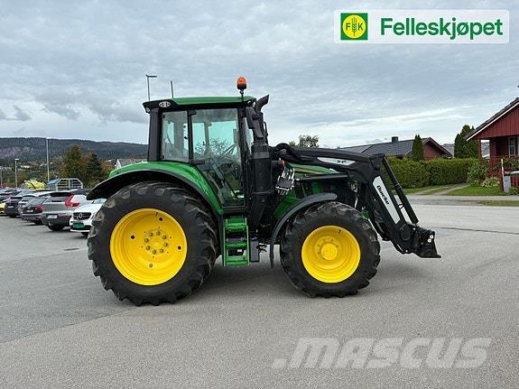 John Deere 6M125 50 km/t autopower, ålø laster, kun 430 timer 曳引機