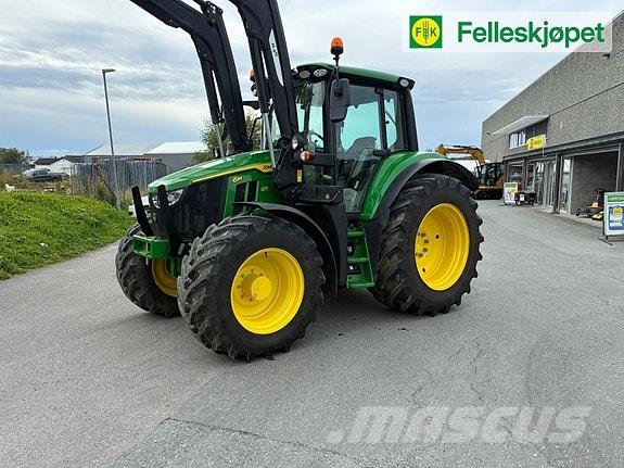 John Deere 6M125 50 km/t autopower, ålø laster, kun 430 timer 曳引機