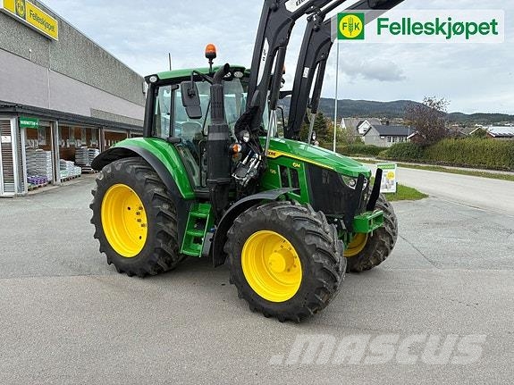 John Deere 6M125 50 km/t autopower, ålø laster, kun 430 timer 曳引機