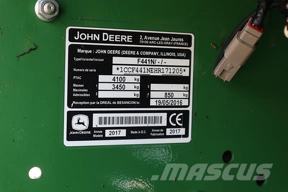John Deere F441R 기타 목초 수확용 장비