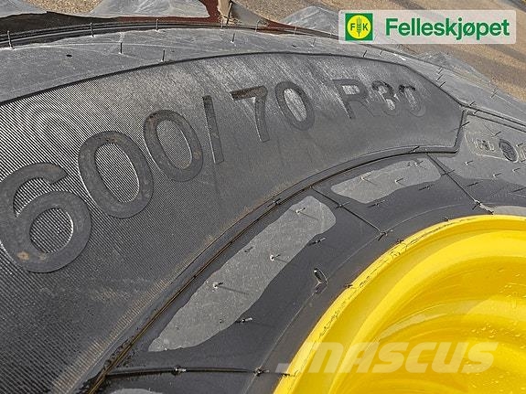 John Deere Hjul par: Michelin Axiobib 2 600/70R30 Gul DW21B Ελαστικά και ζάντες