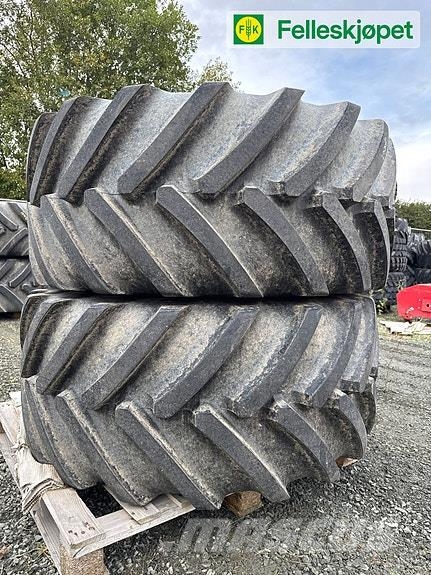 John Deere Hjul par: Michelin AxioBib 2 600/60R30 GKN Gul DW2 Шины и колёса