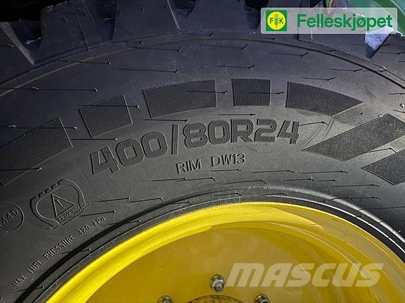 John Deere Hjul par: Nokian Hakkapeliitta TRI 400/80R24 Ukjen Pneumatiky, kolesá a ráfiky